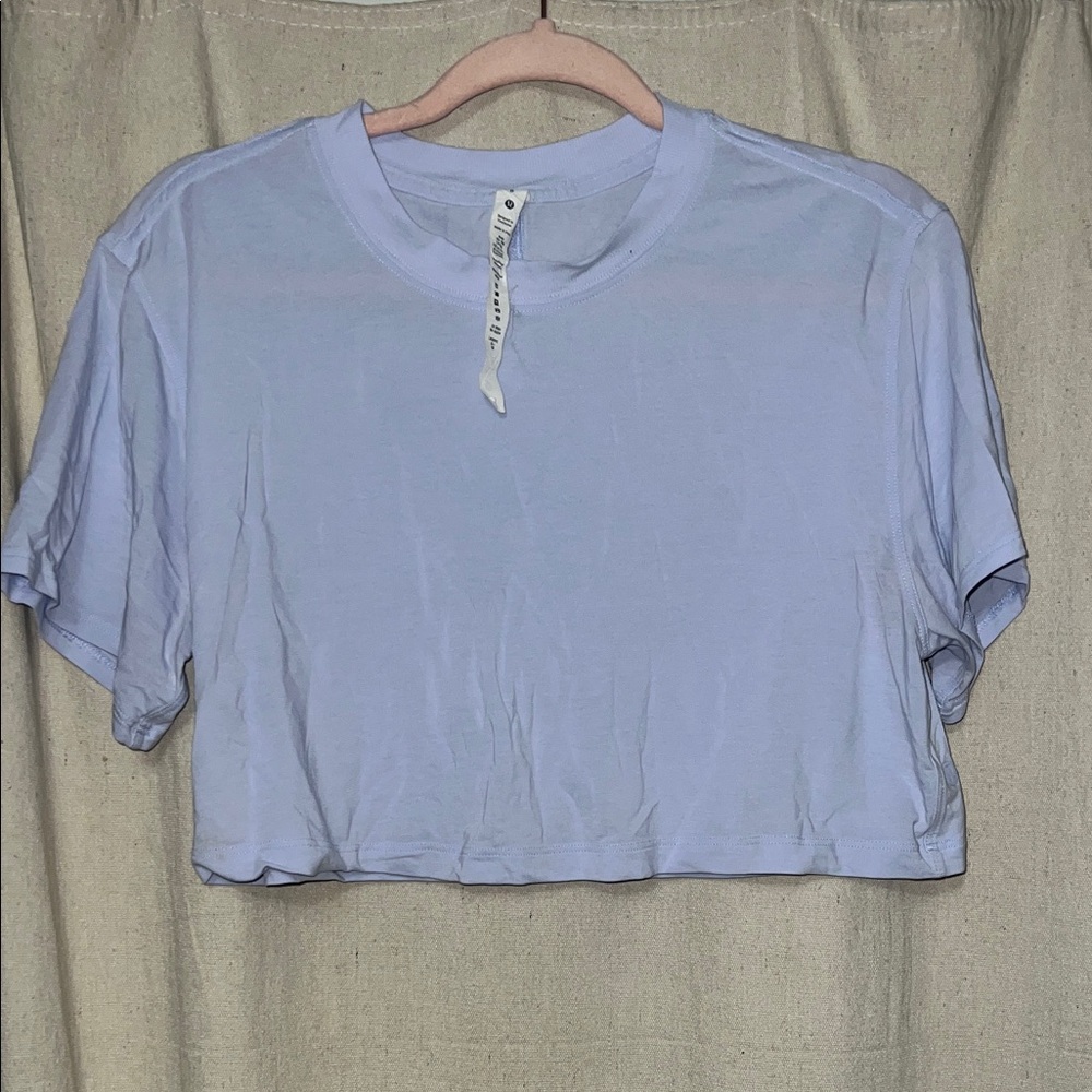 LULULEMON periwinkle Cropped T-Shirt
